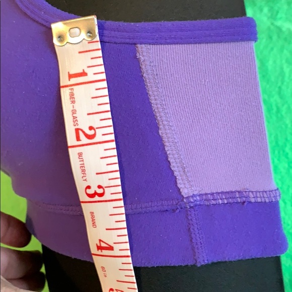 Lululemon screen double purple sport/yoga talk top - Picture 5 of 8